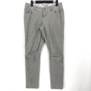 Columbia Womens 8 R Gray Original Avenue Skinny Cord Pants Mid Rise Stretch
